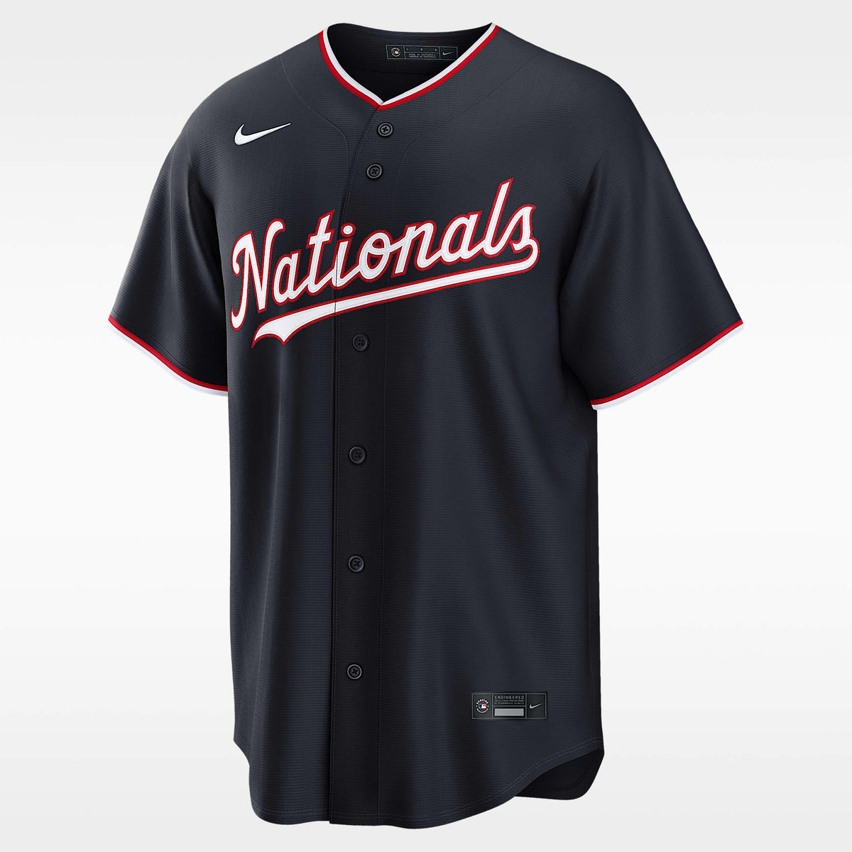 Washington Nationals Jersey — Navy — James Wood #29 — front view