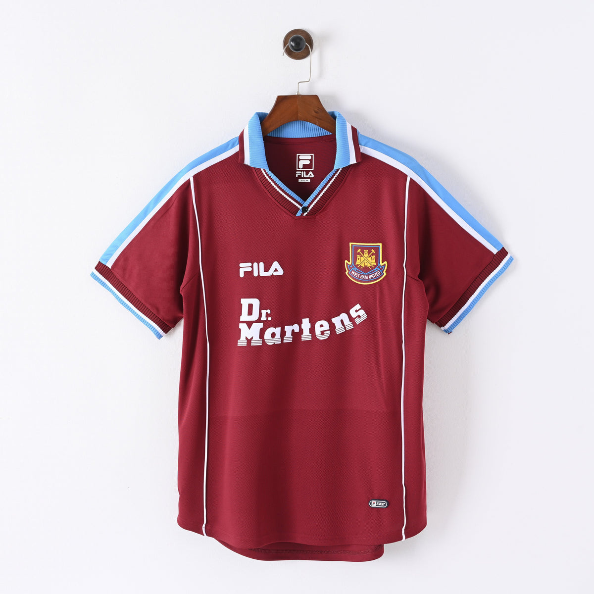 West Ham United 1999–2001 home retro jersey front